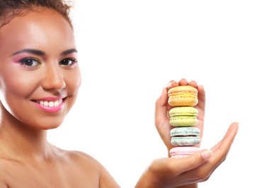 Bademli kurabiye olan kadın