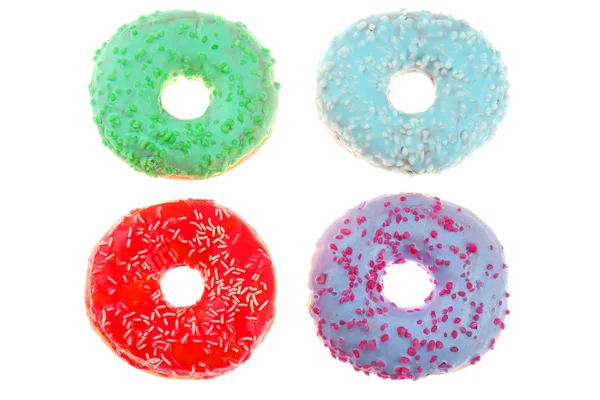 Coloridos y deliciosos donuts — Foto de Stock