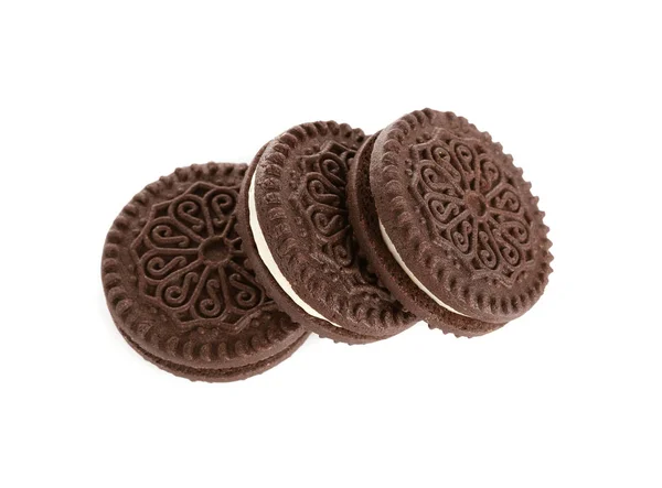 Smakelijke cacao cookies — Stockfoto