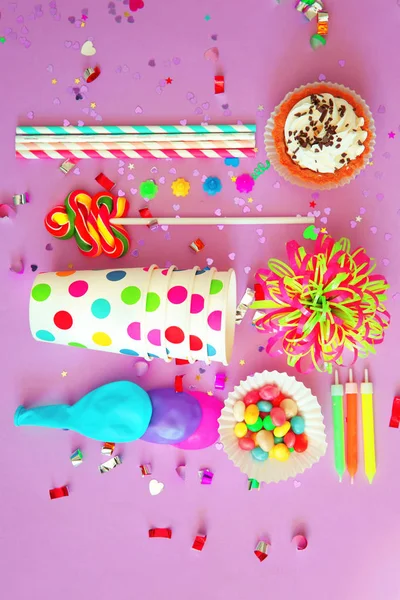 Aniversário festa objetos — Fotografia de Stock