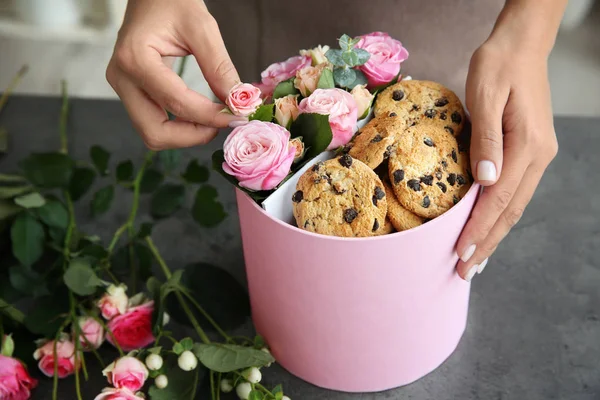 Floristería preparación de caja — Foto de Stock