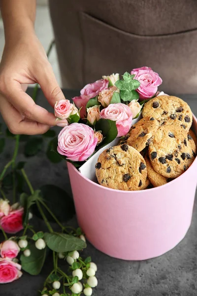 Floristería preparación de caja — Foto de Stock