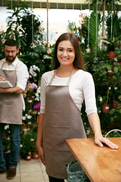 Pretty young florist