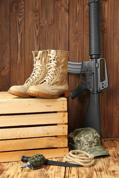 Katonai ruhában szett — Stock Fotó
