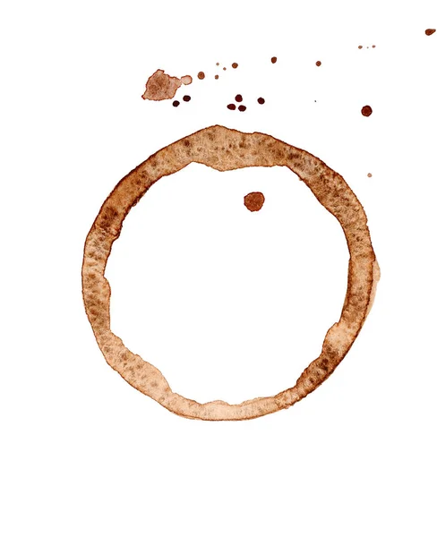 Round Coffee stains — Stock Photo, Image