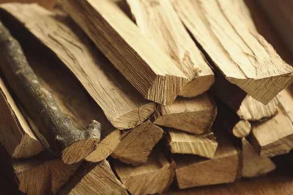 Stack Firewood Close View — Stock Photo, Image