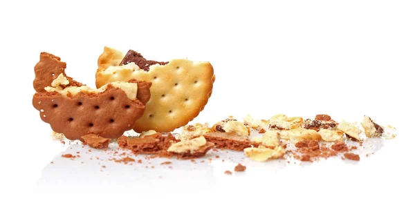 Lekkere koekjes en kruimels — Stockfoto
