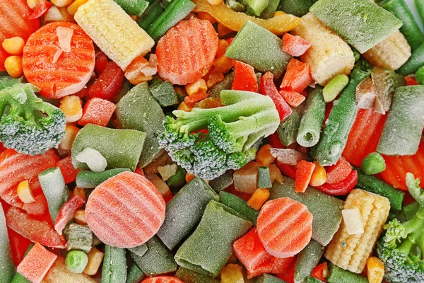 Légumes congelés, en gros plan — Photo