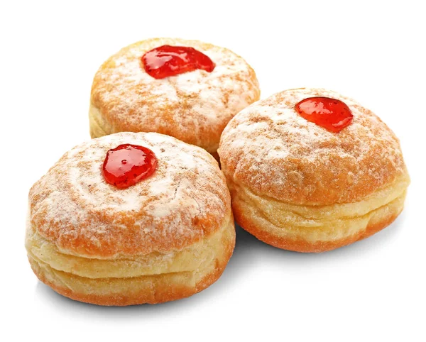 Sabrosas rosquillas con mermelada — Foto de Stock