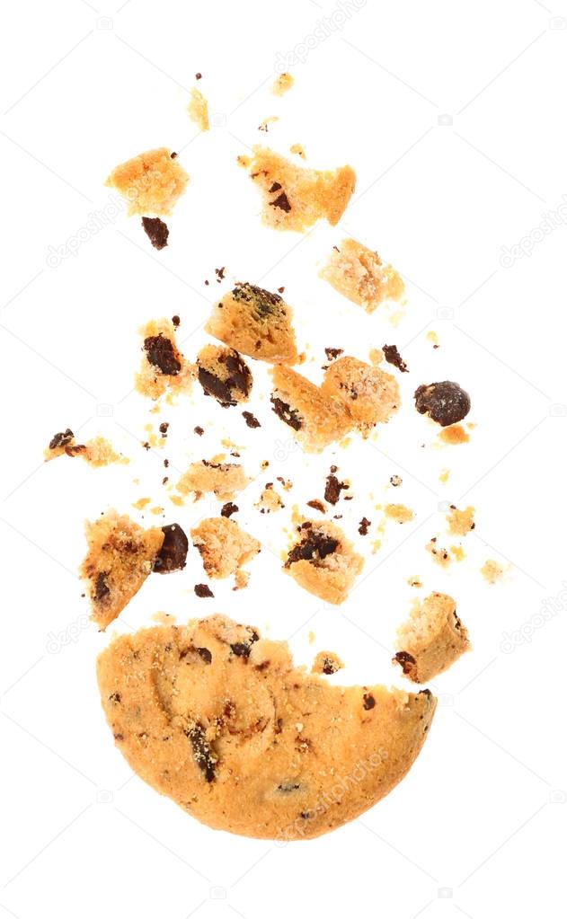 Tasty cookie with chocolate chips