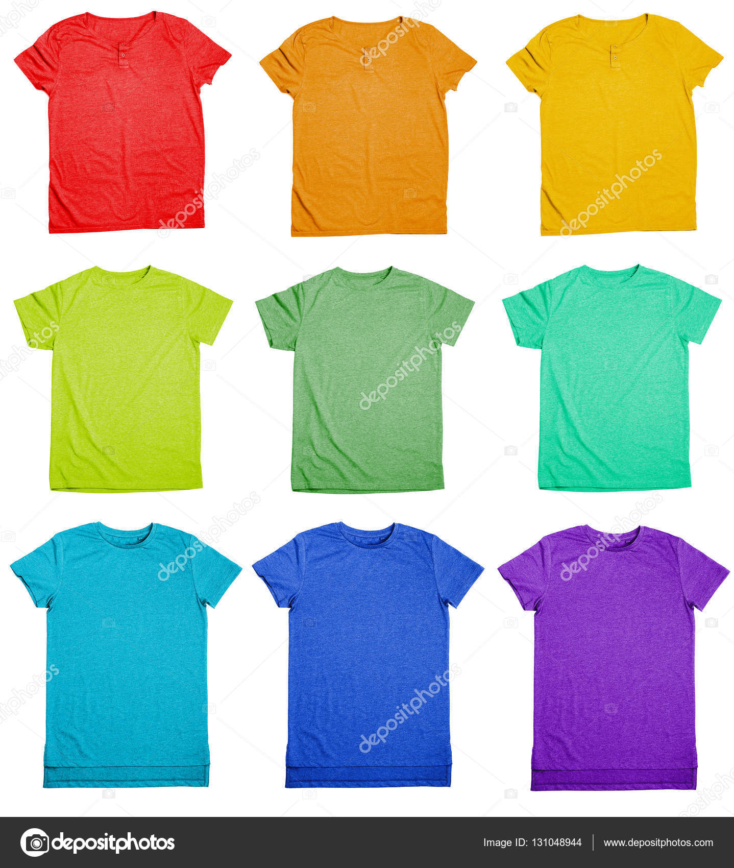 Collection of colorful t-shirts Stock Photo ©belchonock 131048944