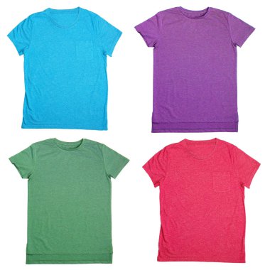 Renkli tişört koleksiyonu