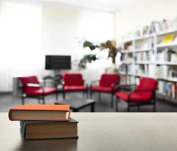 Stack of books on table — Stock Photo, Image