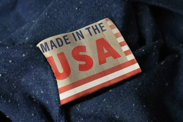 Tekst Made In Usa — Zdjęcie stockowe