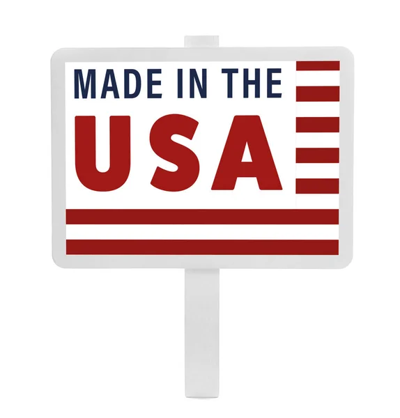 Tekst Made In Usa — Zdjęcie stockowe