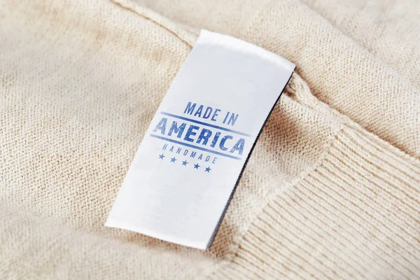 text MADE IN AMERICA HANDMADE