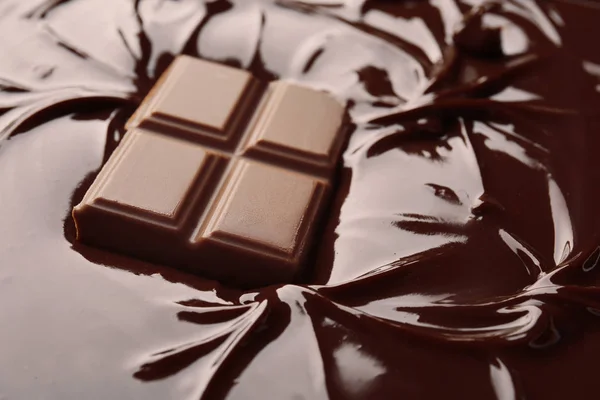 Delicioso chocolate derretido — Fotografia de Stock