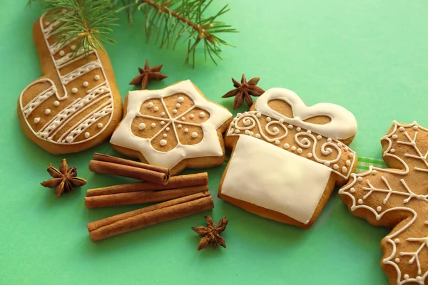 Smakelijke peperkoek cookies — Stockfoto