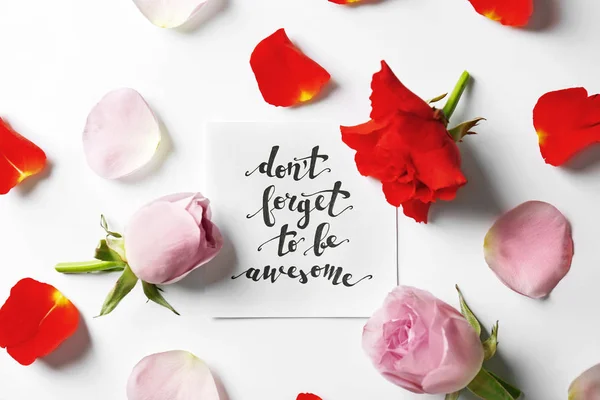 Citeer "Don't forget to be awesome" — Stockfoto