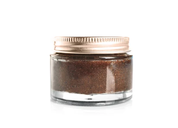 Glasburk kaffe naturliga skrubba — Stockfoto