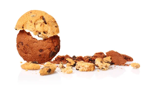 Biscoitos saborosos com chips de chocolate — Fotografia de Stock