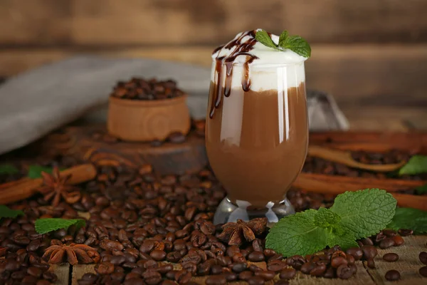 Chocolate milk dessert — Stock Photo, Image