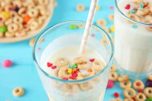 Frullato di latte con cereali — Foto Stock