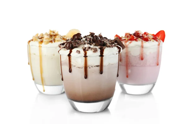 Delicious milk shakes — Stock Photo, Image