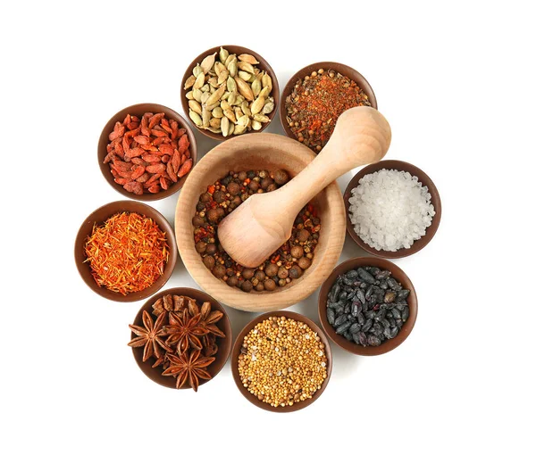 Composition with different spices — Stock Photo, Image