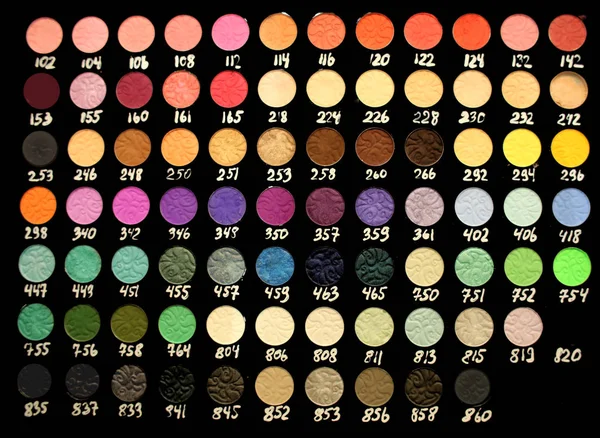 Colourful eye shadow palettes — Stock Photo, Image