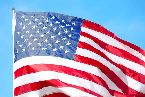 Ruffled American flag — Stock Photo, Image