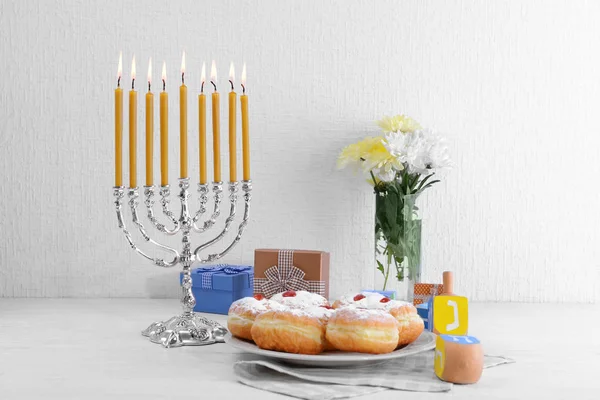 Bela composição para Hanukkah — Fotografia de Stock
