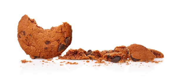 Tasty cookie with chocolate chips Stock Photo