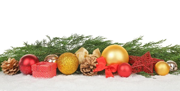 Krásná skladba vánoční výzdoba — Stock fotografie
