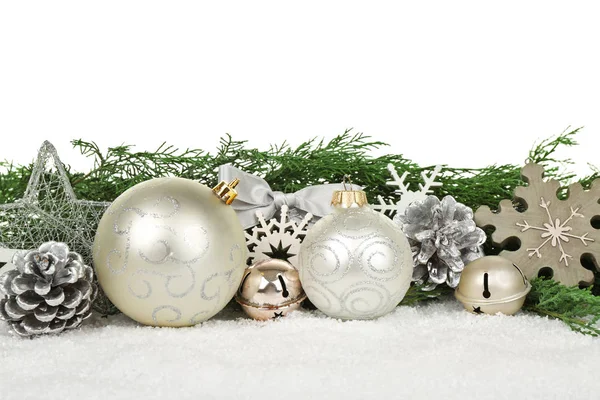Hermosa composición de la decoración de Navidad — Foto de Stock