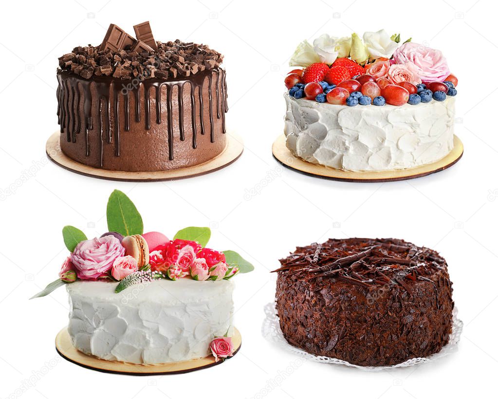 different delicious cakes 