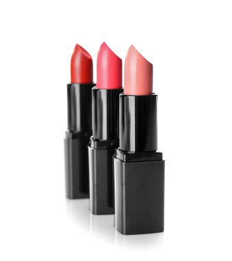 Beyaz arka plan ruja ürün yelpazesine