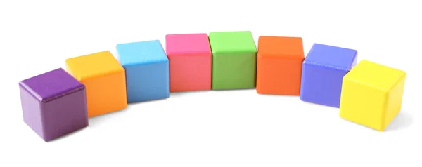 Empty colorful cubes — Stock Photo, Image