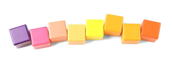 Lege kleurrijke kubussen — Stockfoto