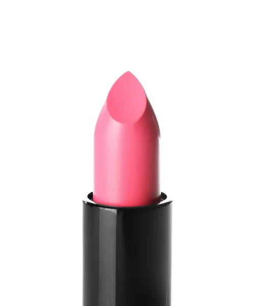 Lápiz labial rosa aislado en blanco — Foto de Stock