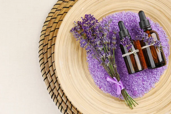 Lavender essential oils — Stock Photo, Image