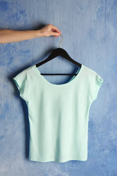 Blank color t-shirt — Stock Photo, Image