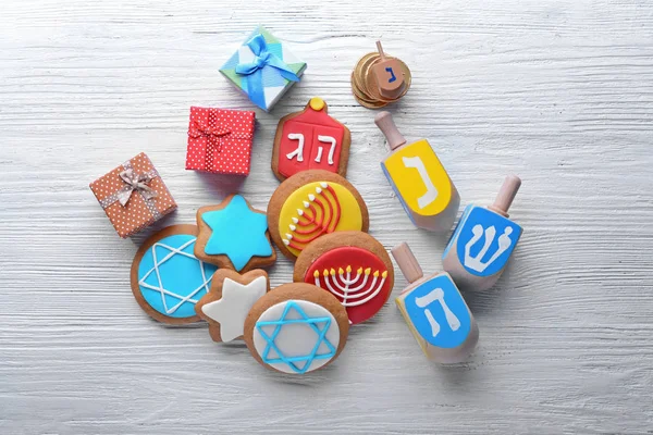 Bella composizione per Hanukkah — Foto Stock