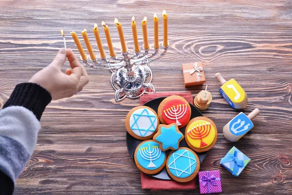 Bella composizione per Hanukkah — Foto Stock