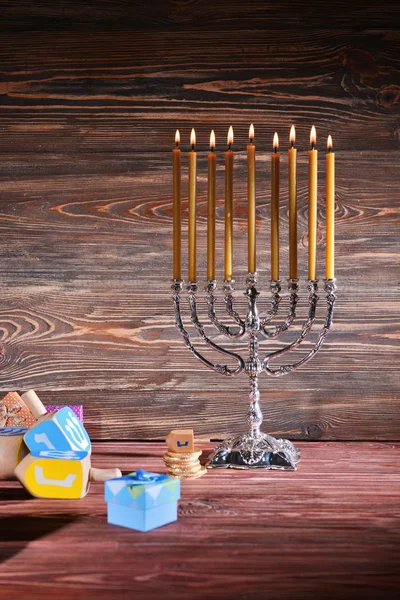 Vacker komposition för Hanukkah — Stockfoto