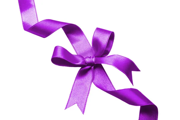 Festive purple bow — Stock Photo, Image