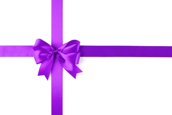 节日的紫色弓 — 图库照片