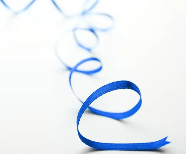 Blue festive ribbon — Stock Photo, Image