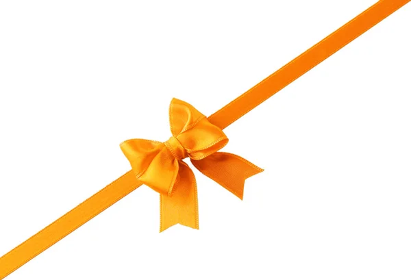 Festive orange bow — Stok Foto