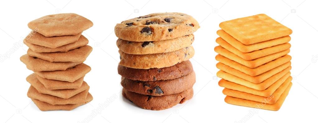 Set of delicious cookies